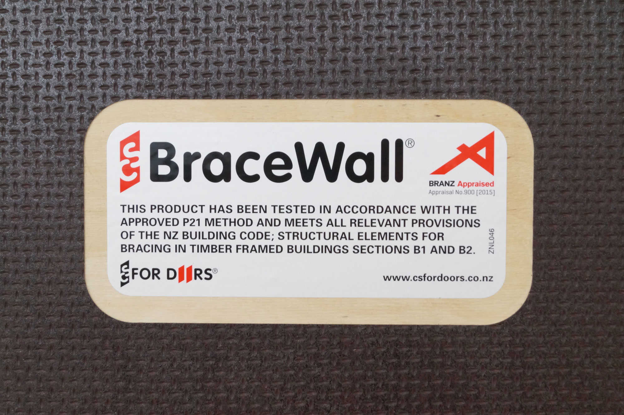 BraceWall product assurance